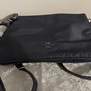 Navy Coach Crossbody with Lock